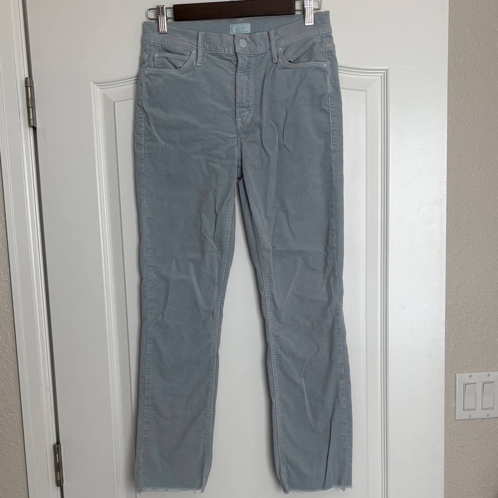 MOTHER Mid Rise Dazzler Ankle Fray Hopscotch